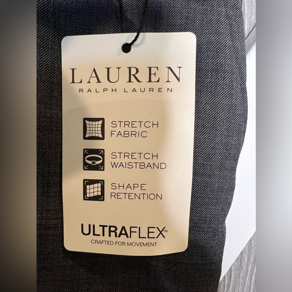 145. NWT Lauren By Ralph Lauren Wool Classic Fit Suit Separates Pants 56 Raw Hem - Picture 6 of 10